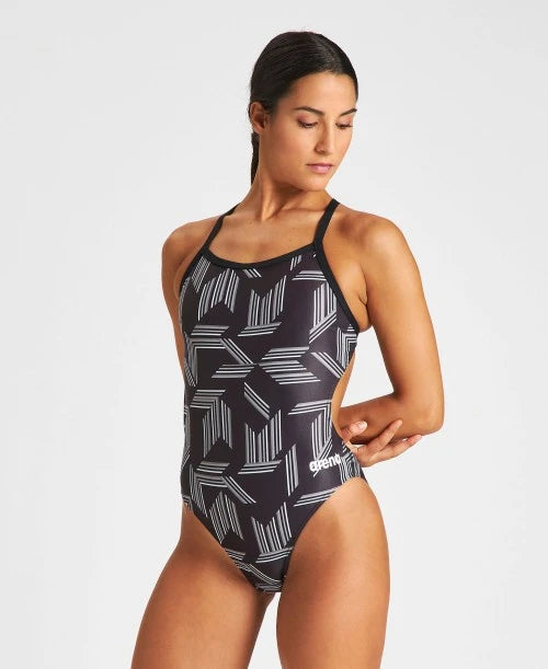 Arena Women's Puzzled Challenge Back Swimsuit