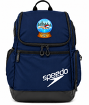 VLX Santa Hat Swimmer Snow Globe Holiday Backpack