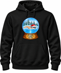 VLX Santa Hat Swimmer Snow Globe Holiday Sweatshirt