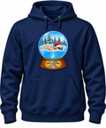 VLX Santa Hat Swimmer Snow Globe Holiday Sweatshirt