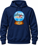 VLX Santa Hat Swimmer Snow Globe Holiday Sweatshirt