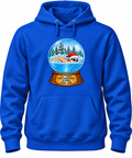 VLX Santa Hat Swimmer Snow Globe Holiday Sweatshirt