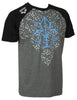 DARK GREY MELANGE- BLACK (525)