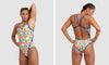 Neon Blue-White Multi