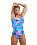 Arena WOMEN'S ARENA TROPIC SWIMSUIT CONTROL PRO BACK LOW WOMAN
