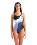 Arena WOMEN'S ARENA MULTI SLICES SWIMSUIT LIGHTDROP BACK FEEL WOMAN