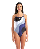 Arena WOMEN'S ARENA MULTI SLICES SWIMSUIT LIGHTDROP BACK FEEL WOMAN