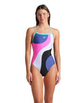 Arena WOMEN'S ARENA MULTI SLICES SWIMSUIT LIGHTDROP BACK FEEL WOMAN