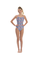 Dolfin Womens Uglies Build Me Up Print V-2 Back 1-Piece