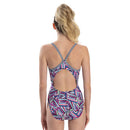 Dolfin Womens Uglies Mish Mash Print V-2 Back 1-Piece