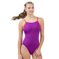 DOLFIN Women's Uglies Solid V-Back One Piece Swimsuit