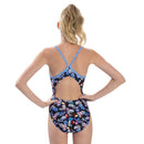 Dolfin Womens Uglies To The Stars Print V-2 Back 1-Piece