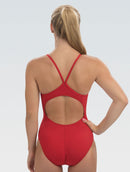 DOLFIN Women's Reliance Team Solid V-2 Back One Piece Swimsuit