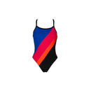 Arena DIAGONAL STRIPE CHALLENGE BACK ONE PIECE WOMAN