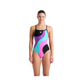 Arena WOMEN'S ARENA MULTI SLICES SWIMSUIT LIGHTDROP BACK FEEL WOMAN