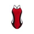 Dolfin Women's Reliance Solid Color Block Diver Back One Piece Swimsuit
