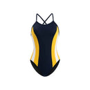 Dolfin Women's Reliance Solid Color Block Diver Back One Piece Swimsuit