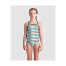Arena GIRL'S ARENA RACING STRIPE SWIMSUIT LIGHTDROP BACK GIRL