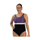 Dolfin AQUASHAPE Womens Color Block Moderate Scoop Back