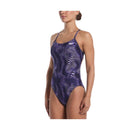 Nike HydraStrong Water Stripe Women's Cutout One Piece Swimsuit