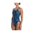 Nike HydraStrong Water Stripe Women's Cutout One Piece Swimsuit