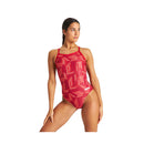 Arena Women's Puzzled Light Drop Back Swimsuit