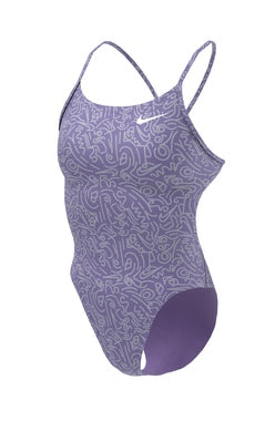 Nike Womens Hydrastrong Multi Print Cutout One Piece