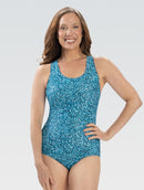 Dolfin AQUASHAPE Womens Print Conservative Lap Suit