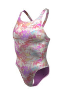 Nike Women's Hydrastrong Multi Print Fastback One Piece Swimsuit