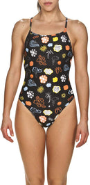 Arena ANIMALIER REV CHALLENGE BACK ONE PIECE WOMAN