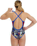 Arena WOMEN'S ARENA ICONS SWIMSUIT FAST BACK ALL OVER WOMAN