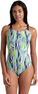 Arena WOMEN'S ARENA ZEBRA STRIPES SWIMSUIT SWIM PRO BACK WOMAN