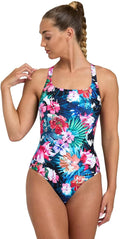 Arena WOMEN'S ARENA FLOWER SWIMSUIT CONTROL PRO BACK US WOMAN
