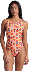 Arena WOMEN'S ARENA STRAWBERRY SWIMSUIT SWIM TECH BACK WOMAN