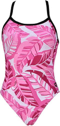Arena PINK TROPICALS CHALLENGE BACK ONE PIECE WOMAN