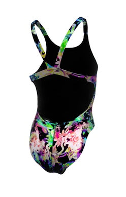 Nike Women's Hydrastrong Multi Print Fastback One Piece Swimsuit