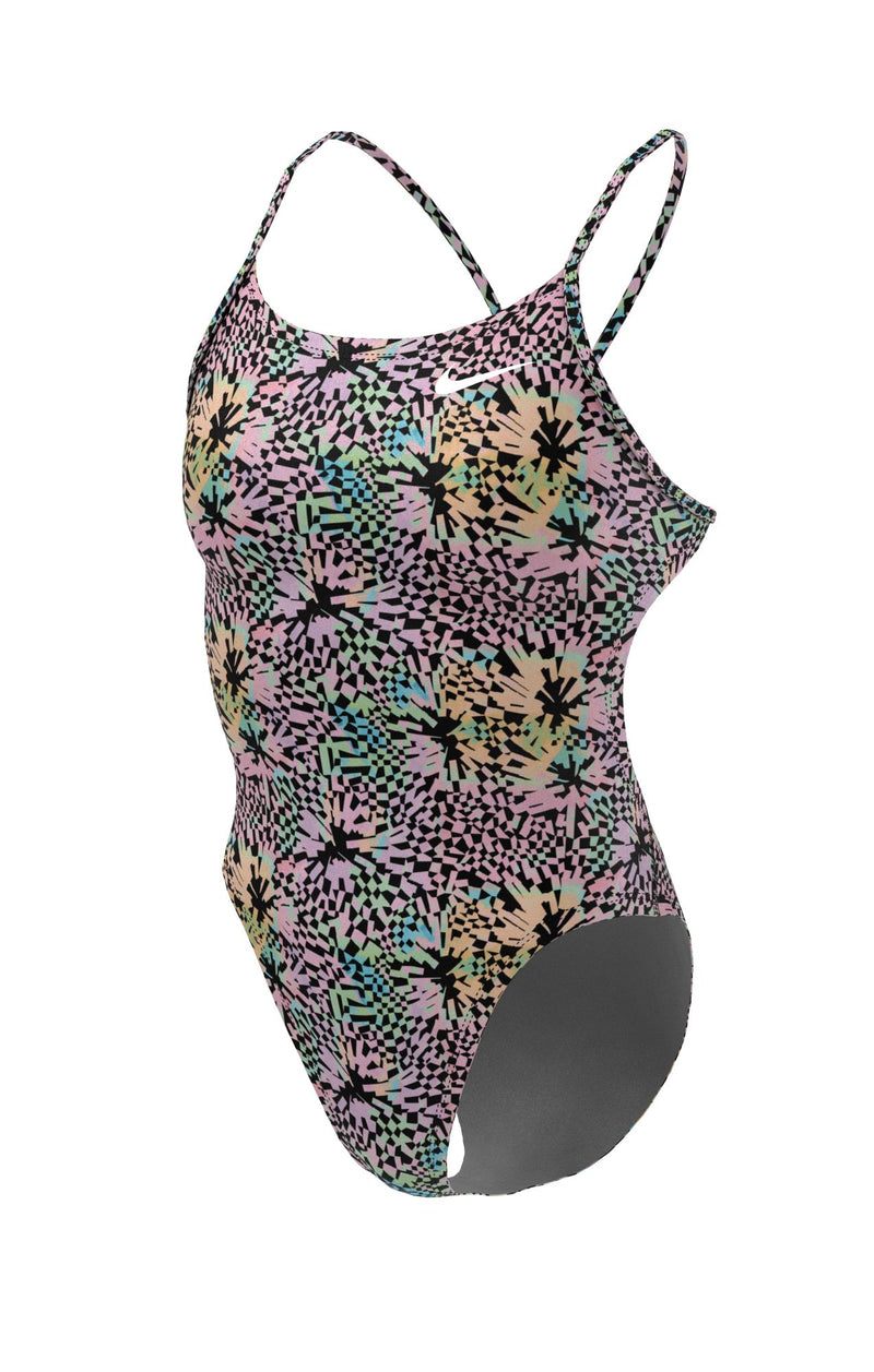 Nike Womens Hydrastrong Multi Print Cutout One Piece