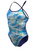 Nike Hydrastrong Multi Print Reversible Tie-Back One Piece Swimsuit