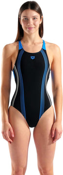 Arena ARENA CLEAR LINES SWIMSUIT V BACK LB Performance WOMAN