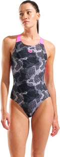 Arena ARENA CAMO SWIMSUIT V BACK L FEEL WOMAN