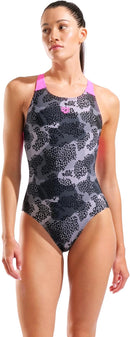 Arena ARENA CAMO SWIMSUIT V BACK L FEEL WOMAN