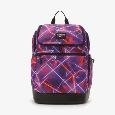 embroidered team mini speedo backpack Speedo Printed Teamster 2.0 Backpack, 003 Camo Boom Black
