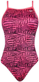 Finals Women's Funnies Tiger Tribal Wing Back Swimsuit