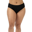 Dolfin AQUASHAPE Womens Solid Mid-Rise Moderate Brief