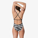 SPEEDO Contort Stripes Crossback