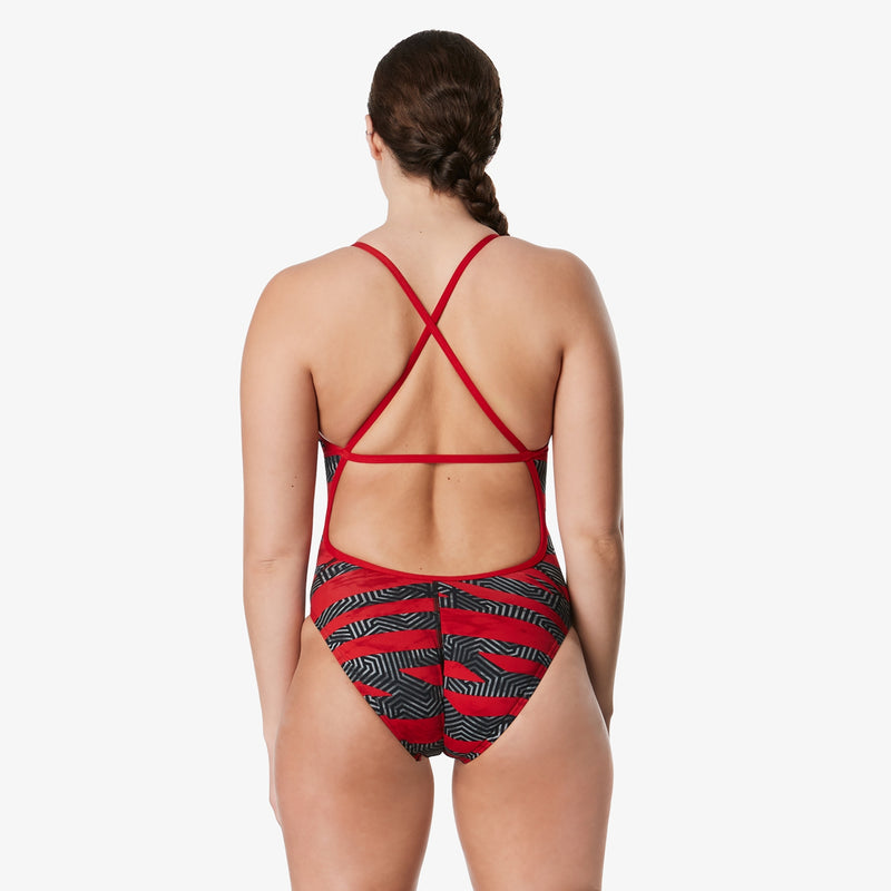 SPEEDO Contort Stripes Crossback