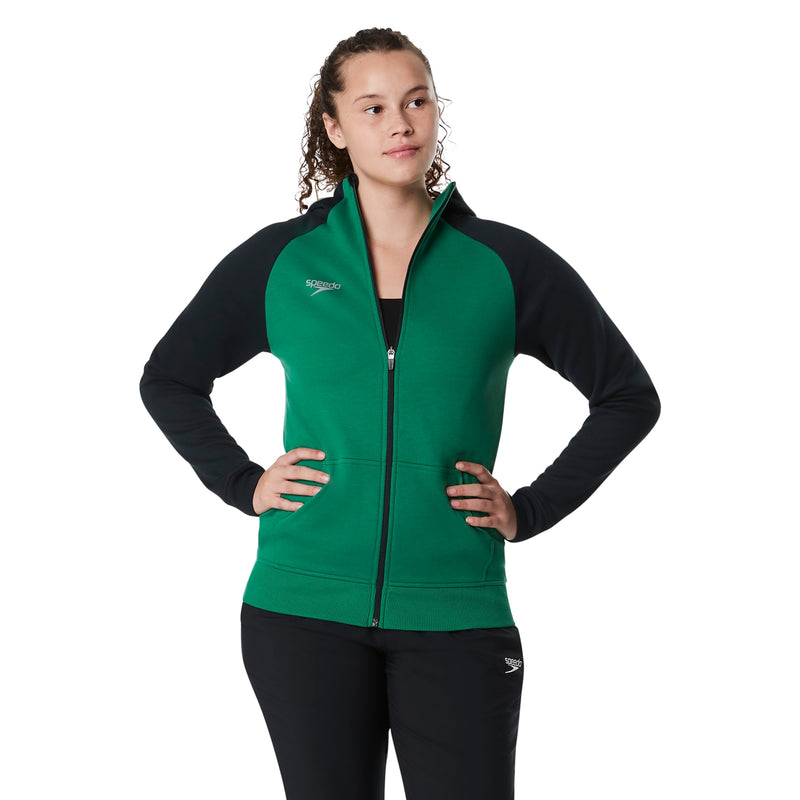 Teamportal_SPEEDO Adult Hooded Warm Up Jacket  Female ((7720130)