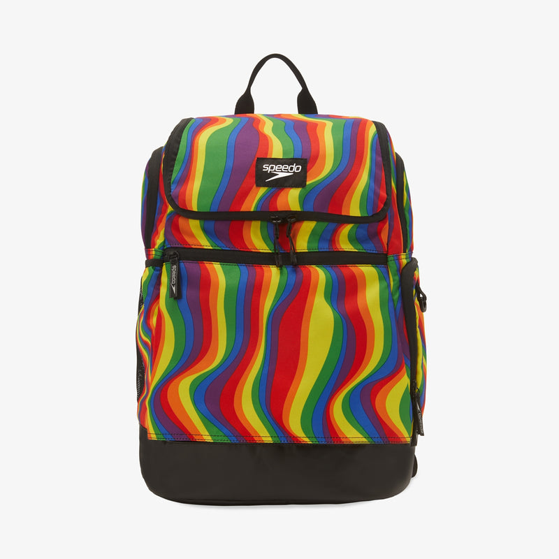 embroidered team mini speedo backpack 35L Printed Backpack, Summer Stamp Deep Sapphire The pack has a comfortable padded back panel SPEEDO Printed Teamster 2.0 Backpack
