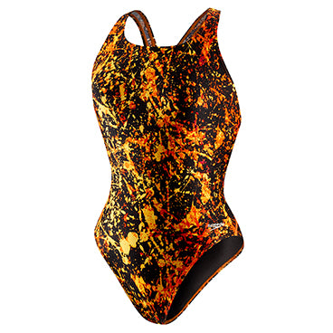 SPEEDO Female Splatter Splash Super Pro Back - Youth