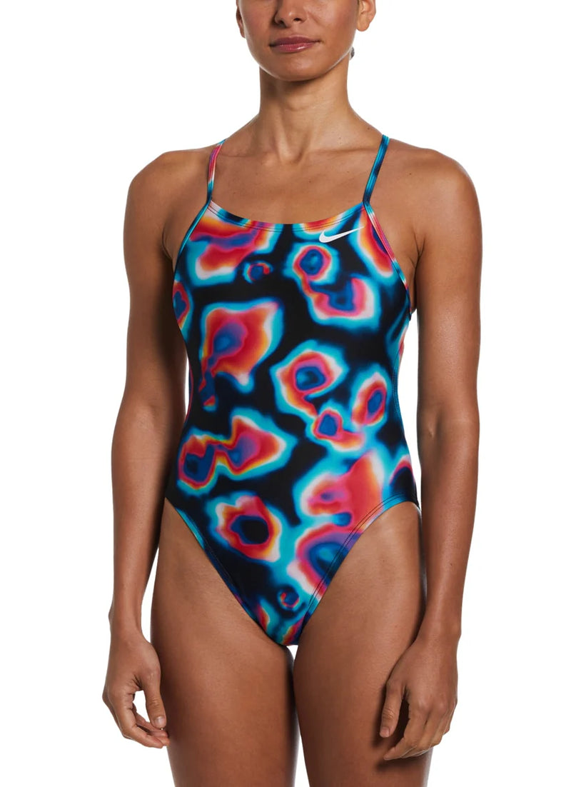 Nike Womens Hydrastrong Multi Print Cutout One Piece - (Additional Colors)